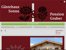 Tablet Screenshot of pension-gruber.co.at